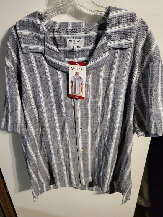 Sperry Other - Sperry Men Camp Collar Button Down Shirt New Size XL